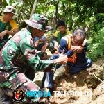 Anggota Satgas TMMD 126 Kodim 0818/Malang-Batu Tinjau dan Cek Pekerjaan Pipanisasi di Dusun Sengkaringan