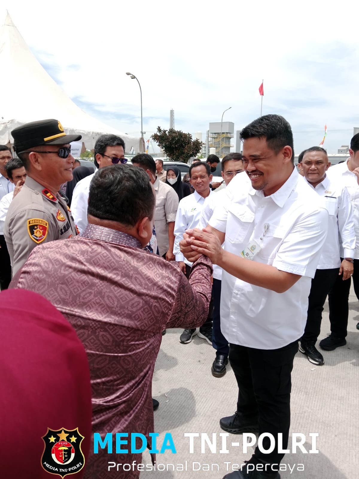 Polsek Bosar Maligas Gelar Pengamanan Ketat dan Humanis Kunjungan Kerja Gubernur Sumut ke KEK Sei Mangkei