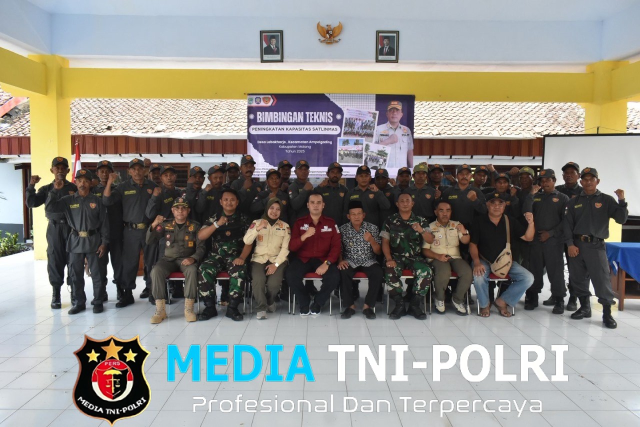 TMMD ke-126 Kodim 0818/Malang-Batu Gelar Bimtek Peningkatan Kapasitas Satlinmas di Desa Lebakharjo, Wujud Sinergi TNI dan Pemerintah Daerah