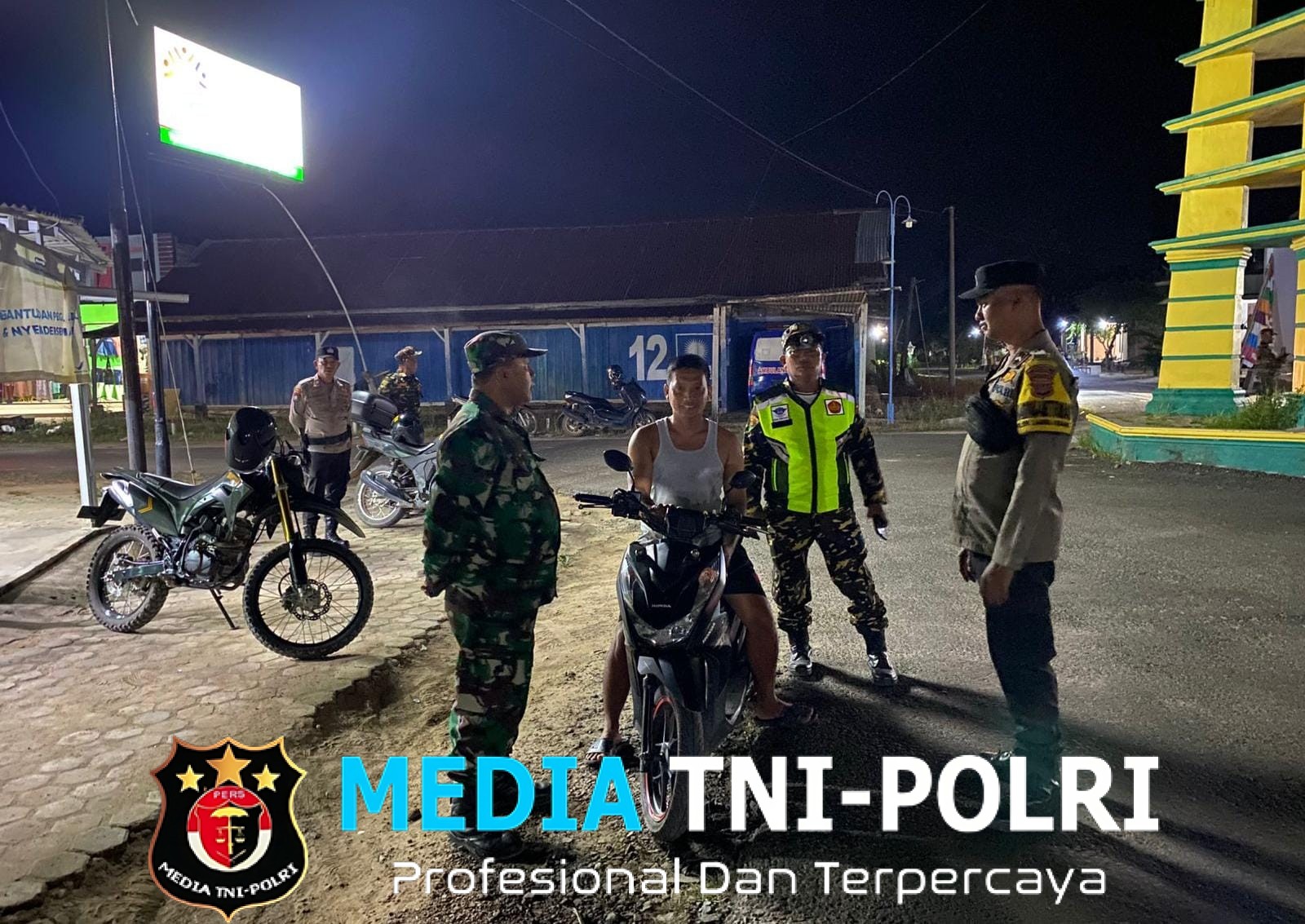 Polsek Lambu Kibang Gelar Patroli Skala Besar Gabungan TNI-Polri Jaga Kondusifitas Wilayah