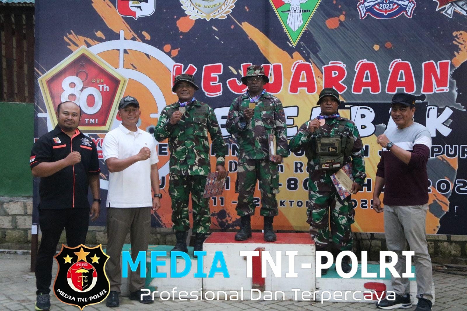 Penutupan Lomba Menembak HUT TNI ke-80 di Jayapura Danyonif 751/VJS Resmi Tutup, Sinergi TNI–Perbakin–Forkopimda Kian Solid