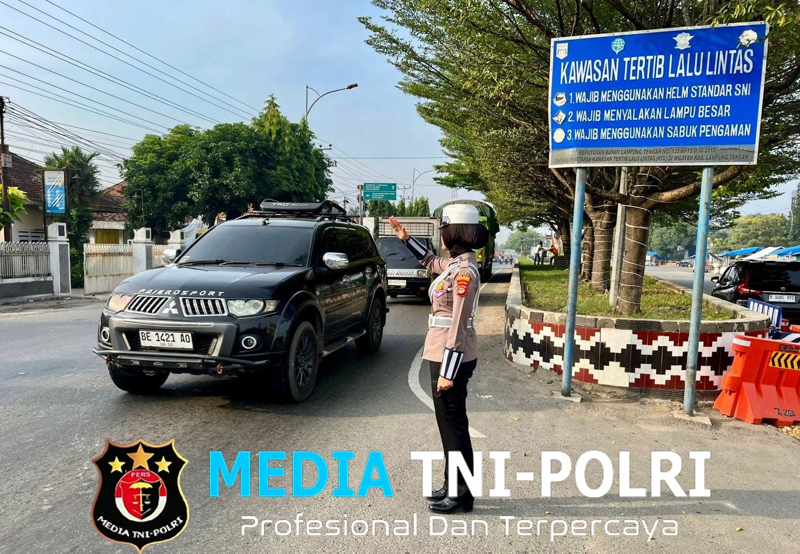 Pam Rawan Pagi, Bentuk Pelayanan Prima Satlantas Polres Lampung Tengah Saat Jam Sibuk dan Titik Padat Lalu Lintas