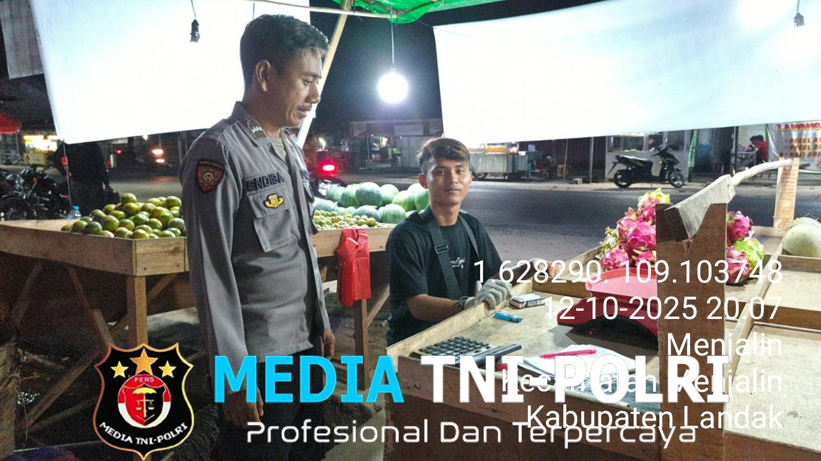 Polsek Menjalin Gencar Patroli Malam Dengan Pendekatan Dialogis