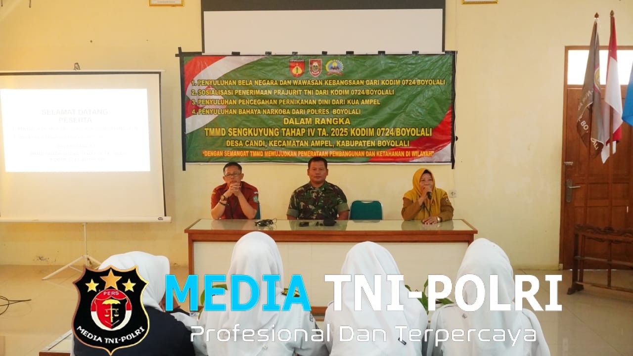 Satgas TMMD Boyolali Tanamkan Semangat Bela Negara dan Wawasan Kebangsaan di Kalangan Pelajar SMA Ampel