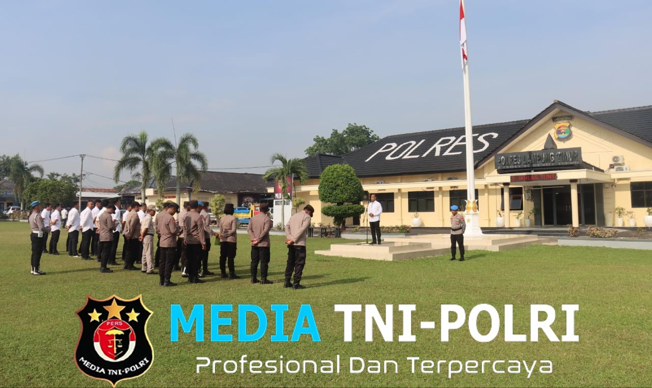 Berantas Narkotika, Polres Lampung Timur Gelar Apel Pagi dan Siap Bertindak
