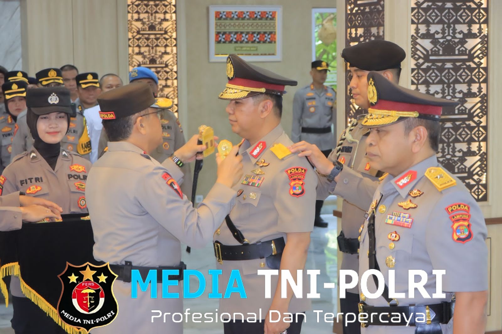 Resmi Menjabat, Polda Lampung Gelar Upacara Serah Terima Jabatan Wakapolda Lampung