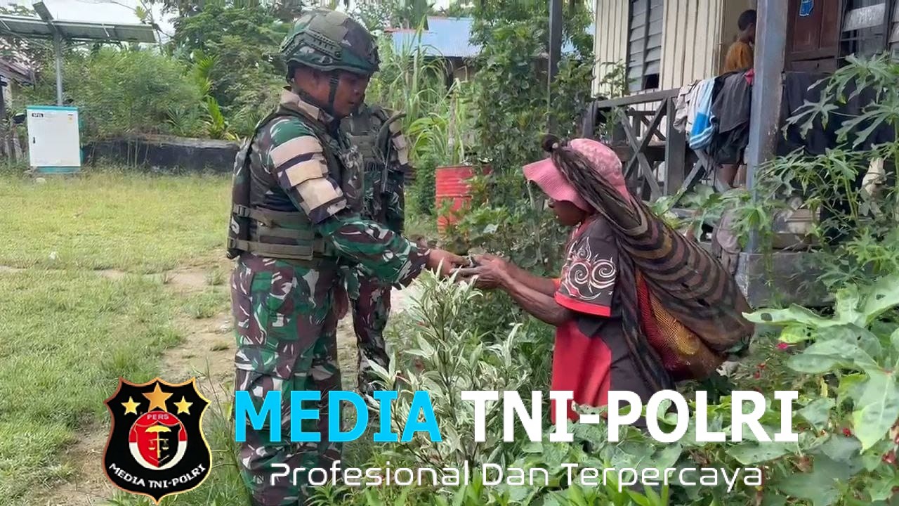 Satgas Yonif 521/DY Jalin Keakraban Melalui Pembinaan Teritorial