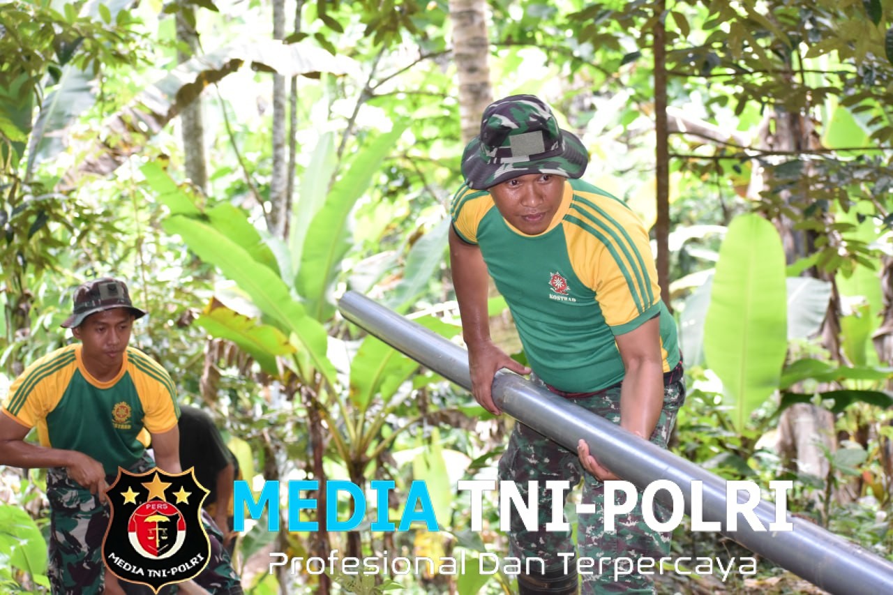 Satgas TMMD ke-126 Kodim 0818/Malang-Batu Laksanakan Pemasangan Pipanisasi untuk Warga Desa Lebakharjo