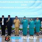 Tri Tito Lantik Ra’fatul Mulkiyah Mathius Fakhiri sebagai Ketua TP PKK dan Tim Pembina Posyandu Provinsi Papua