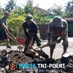 Suara Cangkul dan Semangat Kemanunggalan Satgas TMMD ke-126 Lebakharjo Capai 50 Persen Pembangunan Drainase di Ampelgading