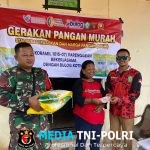 Babinsa Koramil 1015-07/Parenggean Gelar Gerakan Pangan Murah