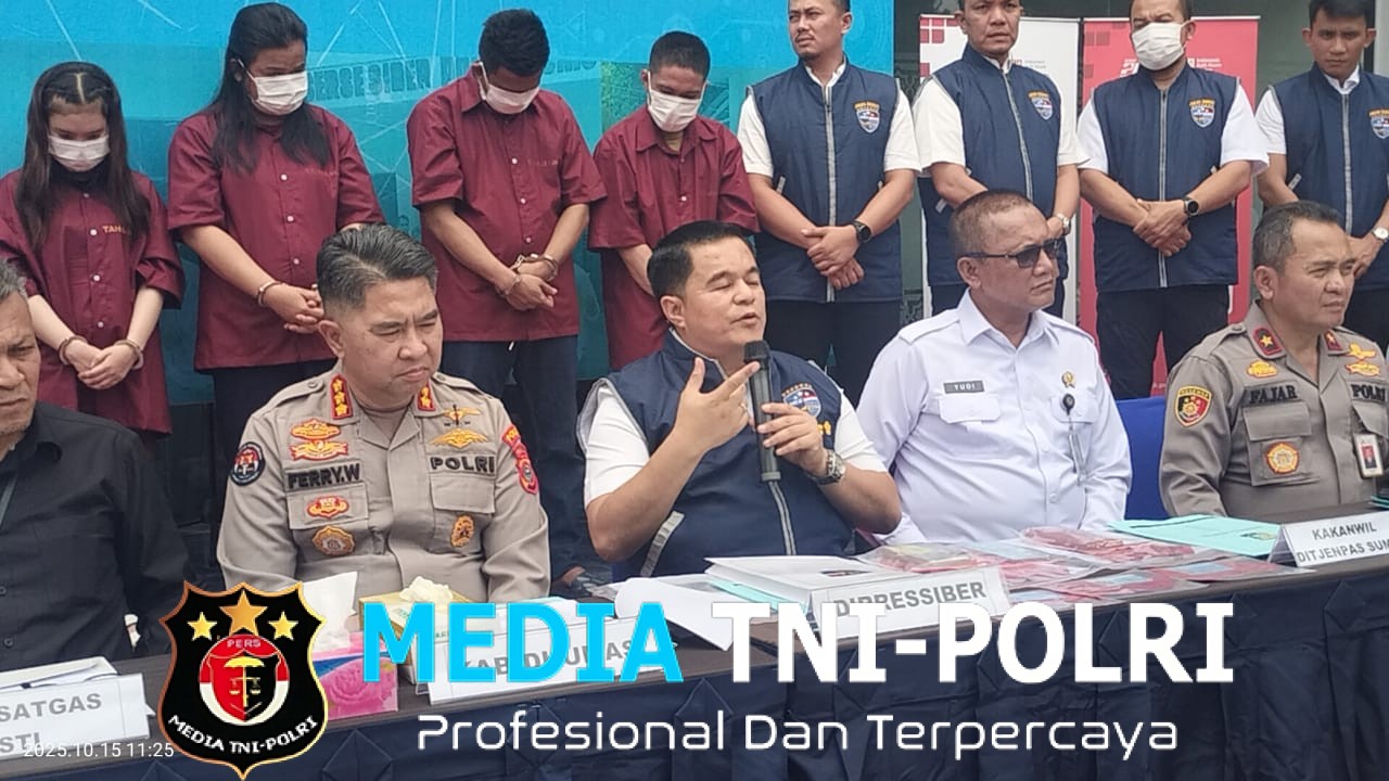 Kerjasama Dengan OJK dan Lapas I Medan, Dit Siber Polda Sumut Berhasil Mengungkap Komplotan Penipuan Scam Yang Beraksi Dari Dalam Penjara