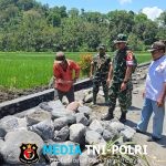 Dansatgas TMMD ke-126 Kodim 0818/Malang-Batu, Letkol Czi Bayu Nugroho, Tinjau Langsung Pembangunan Drainase di Desa Lebakharjo