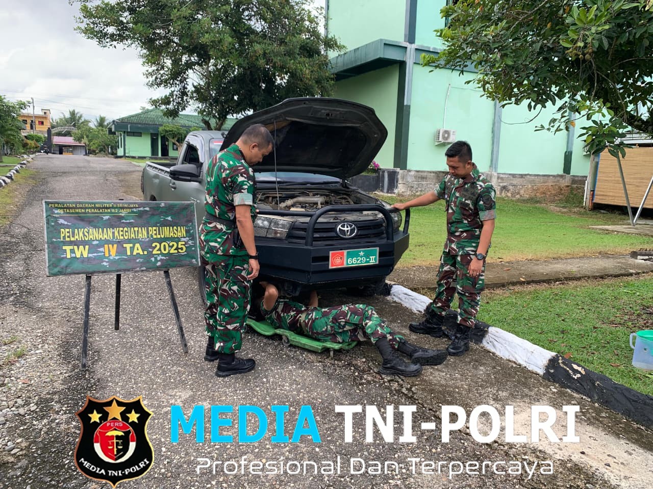 Denpal XX/2 Jambi Laksanakan Kegiatan Yanhar Aktif TW IV Tahun 2025 di Kodim 0420/Sarko