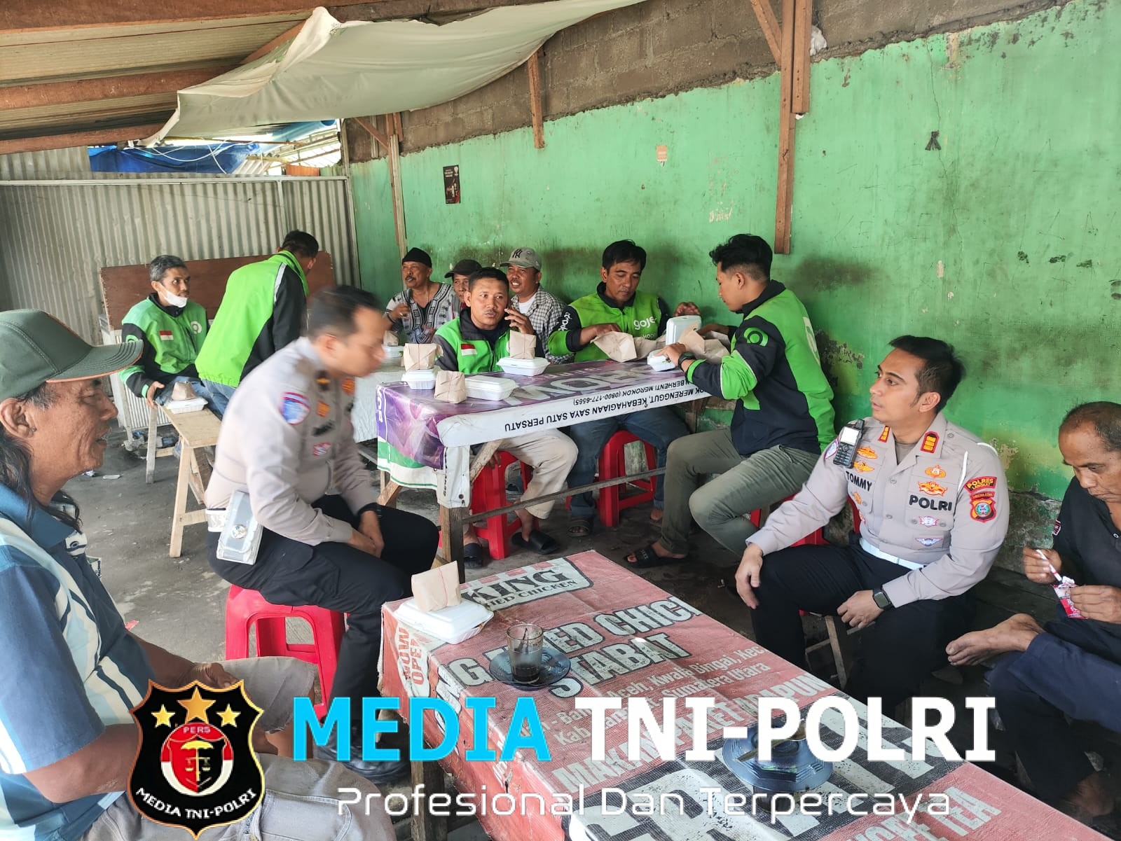 Sambang Pangkalan Ojek dan Betor Kasat Lantas Polres Langkat Ajak Komunitas Driver Wujudkan Zero Kecelakaan