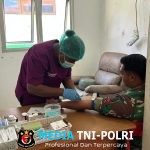 Sigap! Pos Okpol Satgas Yonif 751/VJS Donorkan Darah, Selamatkan Pasien di RSUD Oksibil