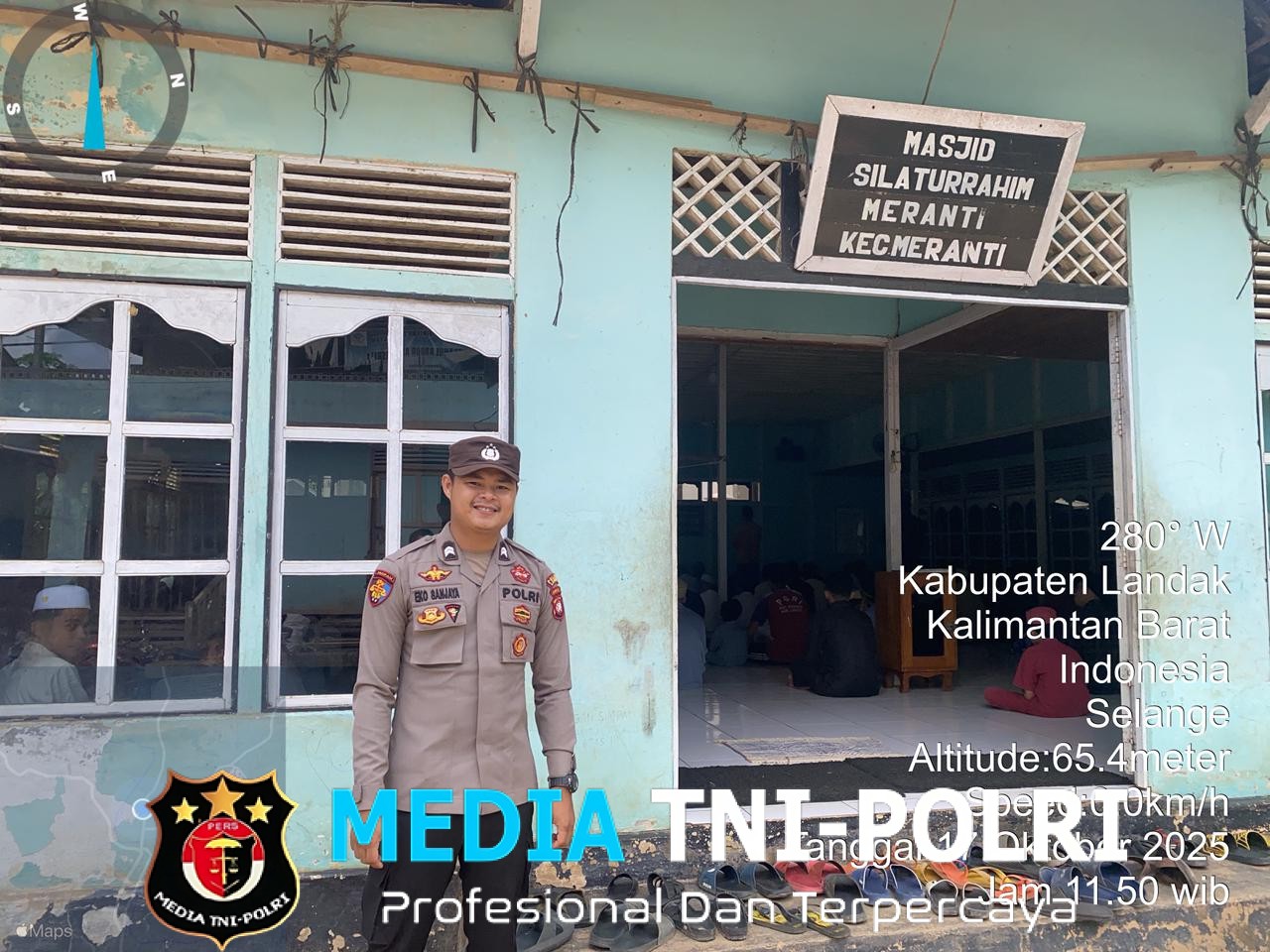 Polsek Meranti Rutin Amankan Sholat Jumat Di Masjid Silaturahim