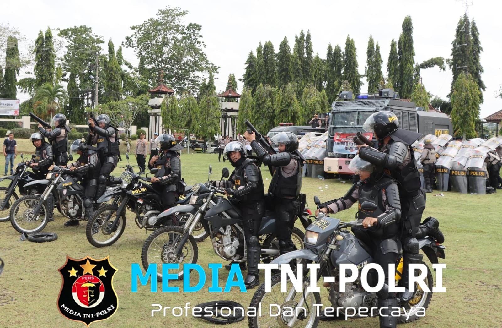Antisipasi Aksi Unjuk Rasa, Polres Lampung Utara Gelar Simulasi Sispamkota
