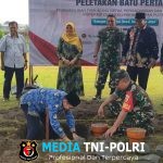 Dandim 0808/Blitar Hadiri Peletakan Batu Pertama Pembangunan Koperasi Desa Merah Putih Di Talun