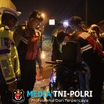 Razia Malam Minggu Bersama TNI, Polres Lampung Utara Amankan 12 Motor dan 1 Sajam