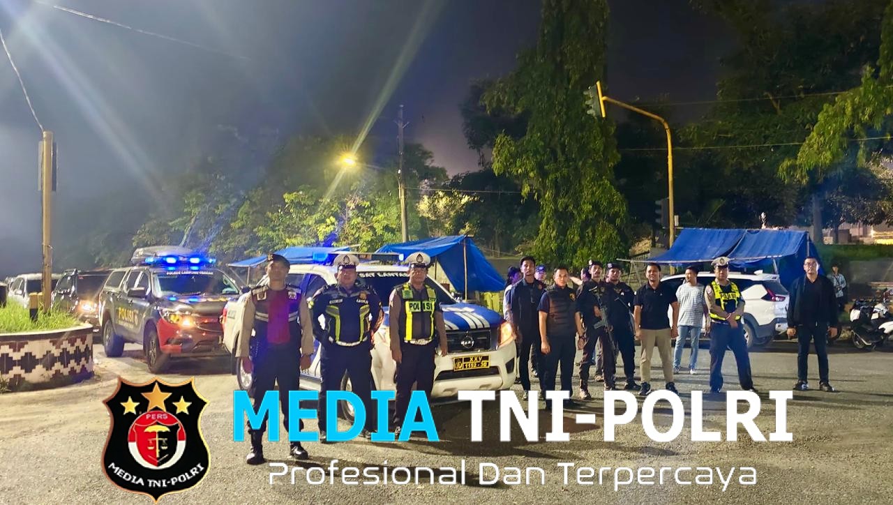 Pastikan Aman Kondusif, Polres Lampung Tengah Gelar Apel Siaga dan Patroli KRYD Akhir Pekan