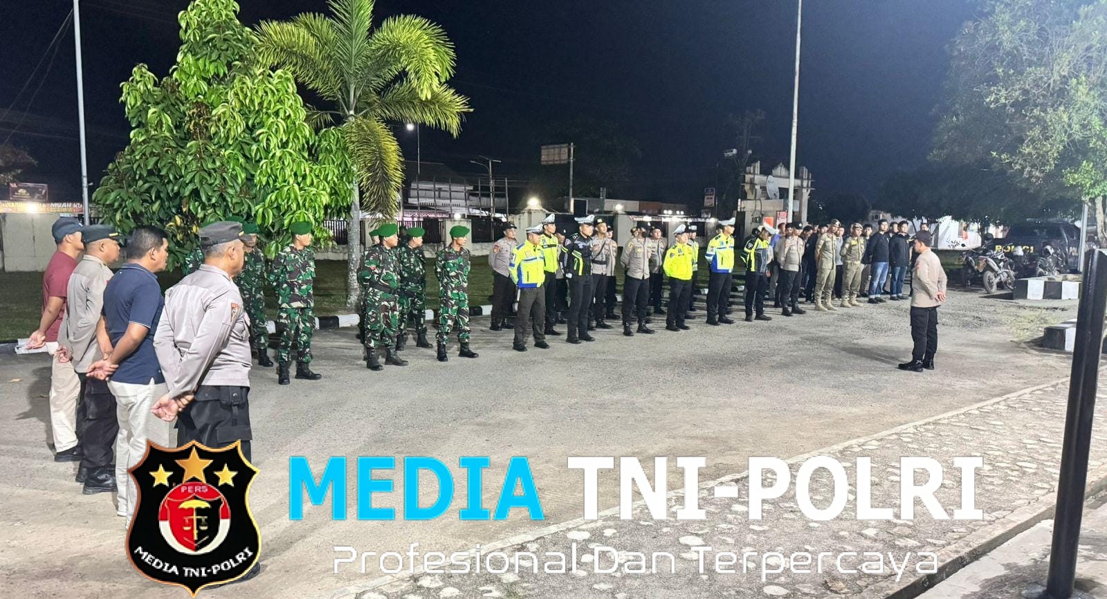 Patroli Gabungan Polres Mesuji, TNI, dan Satpol PP Tingkatkan Keamanan Pada Akhir Pekan