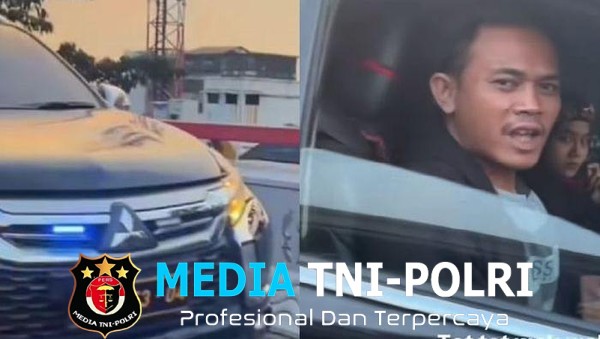 Polisi Amankan Sopir Pajero dengan Strobo dan Pelat Dinas Palsu