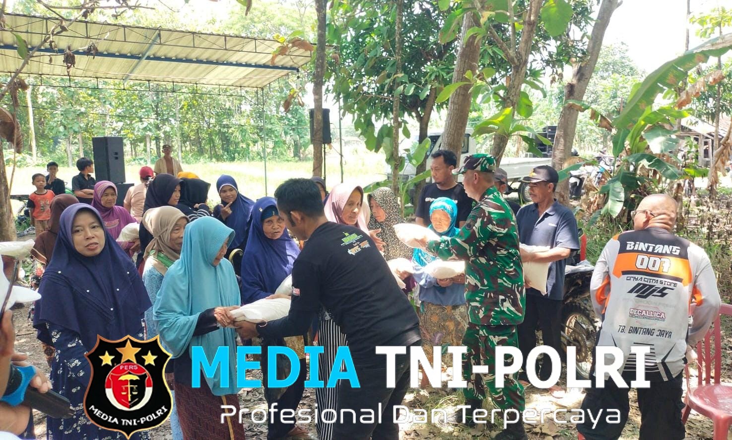 Trabas Sambil Berbagi, TNI dan Komunitas NAT Gaspol untuk Kebaikan di Boyolali