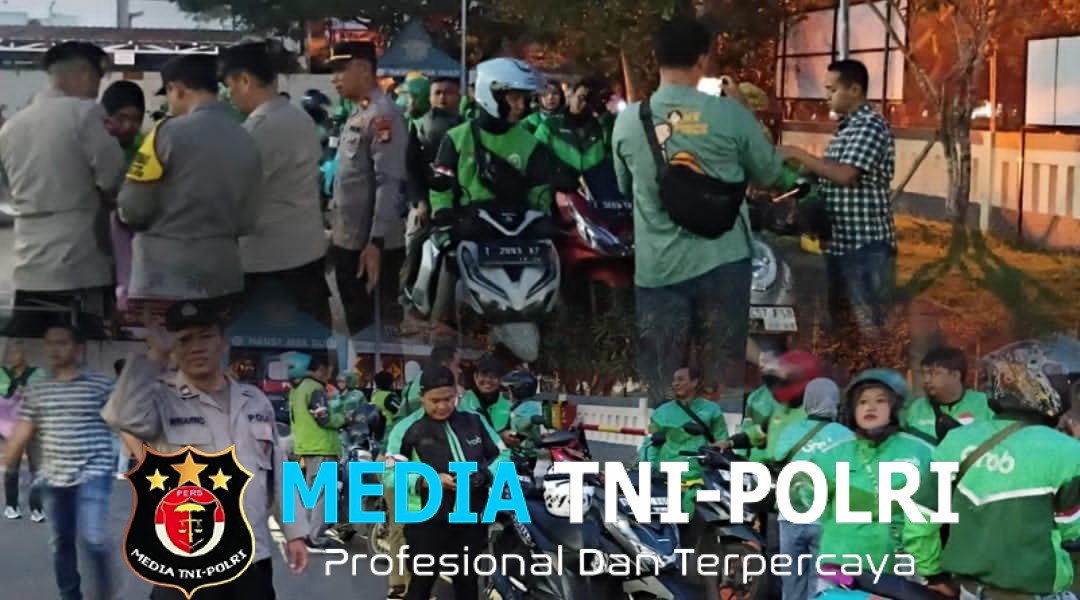Sinergi Polri dan Ojol Polsek Cikarang Selatan Kawal Keberangkatan 150 Ojol Menuju Monas
