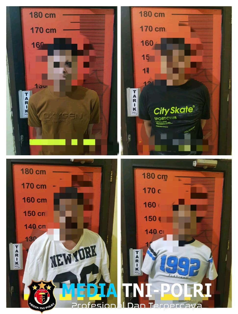 Pesta Sabu, 4 Orang Diamankan Tekab 308 Presisi Polsek Pasir Sakti