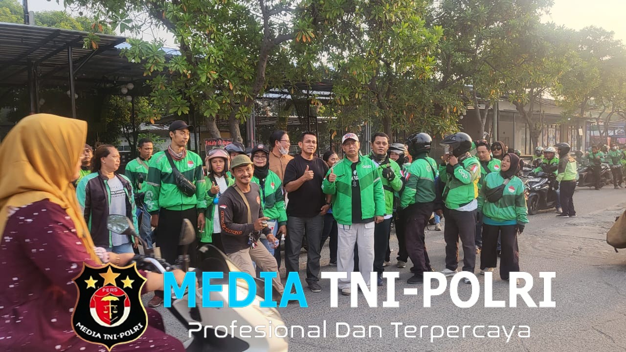 Polsek Babelan Kawal dan Amankan Keberangkatan Ratusan Ojol Babelan Menuju Apel Kamtibmas di Monas