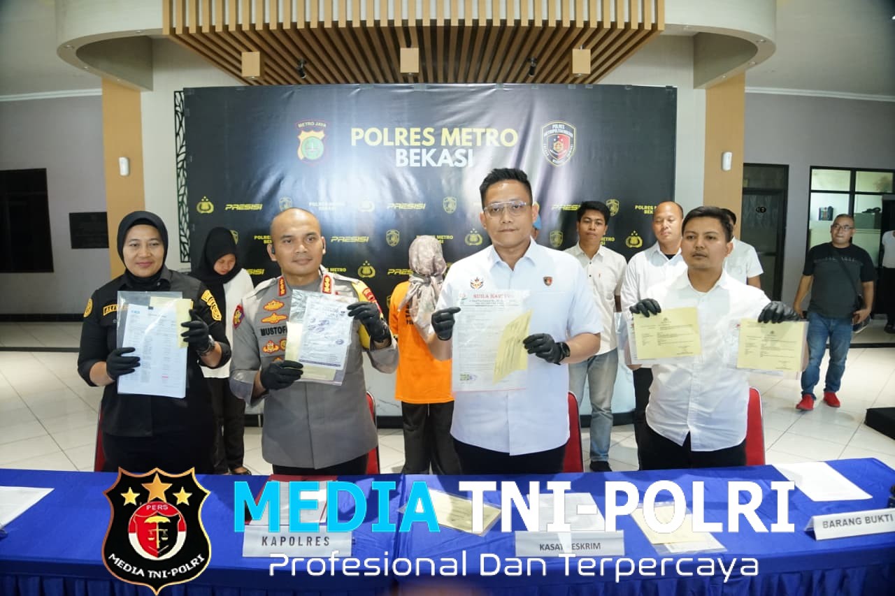 Satreskrim Polres Metro Bekasi Ungkap Mega Kasus Penipuan & Penggelapan Kavling Fiktif Rugikan 58 Korban Senilai Rp 3 Miliar