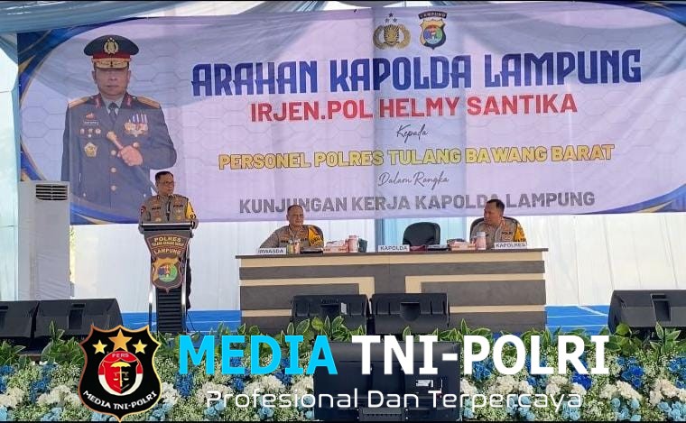 Kapolda Lampung Laksanakan Kunjungan Kerja di Polres Tulang Bawang Barat, Tekankan kehadiran Polri di Tengah Masyarakat