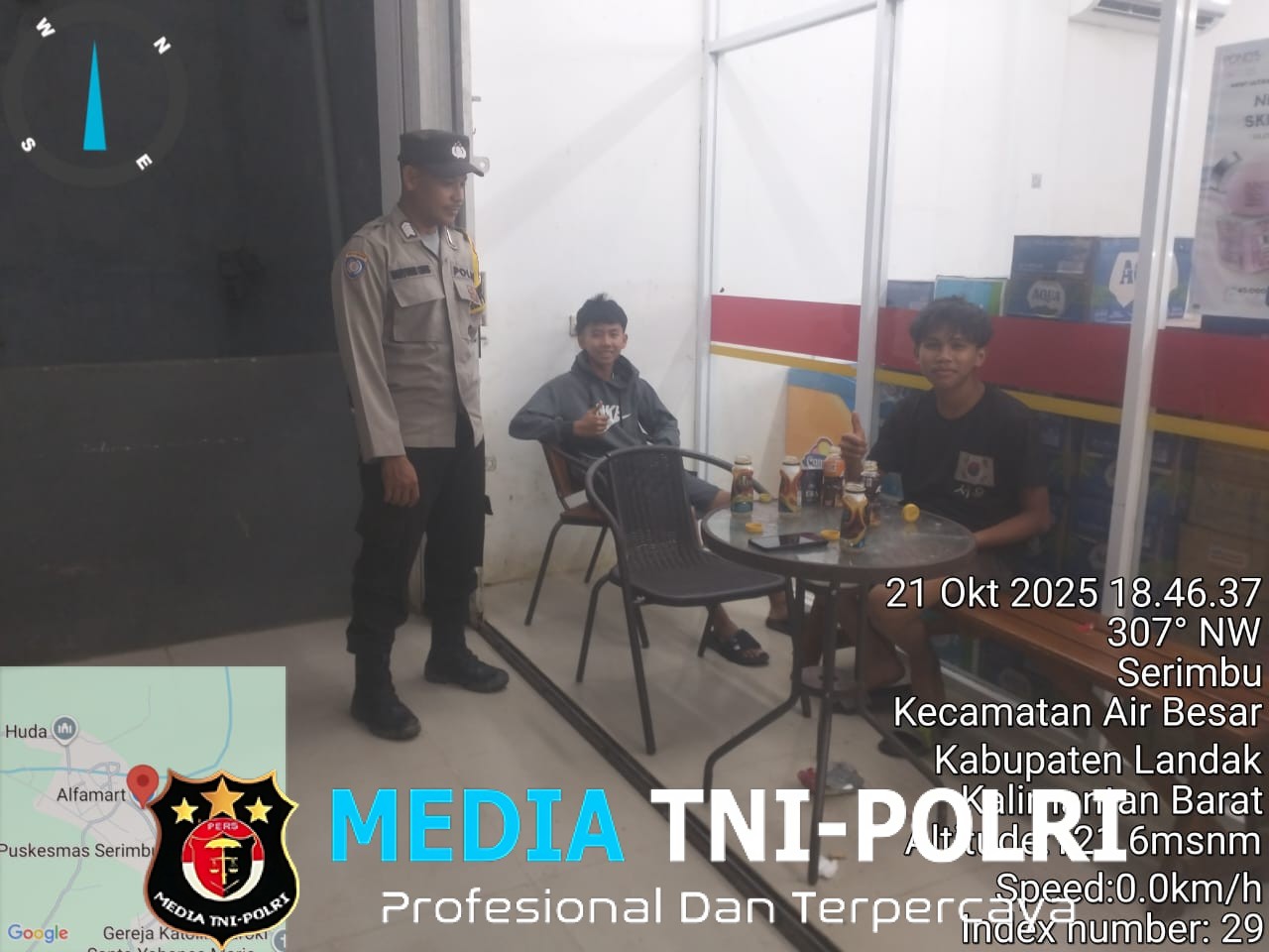 Polsek Air Besar Tingkatkan Kegiatan Patroli Malam Demi Keamanan Warga
