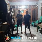 Jaga Kamtibmas, Polsek Mandor Laksanakan Patroli Malam Sambil Sapa Warga