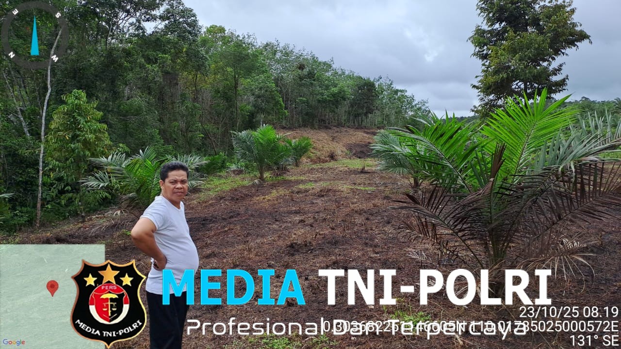 Dukung Ketahanan Pangan, Bintara Penggerak Desa Tubang Raeng Tinjau Lokasi Persiapan Tanaman Jagung