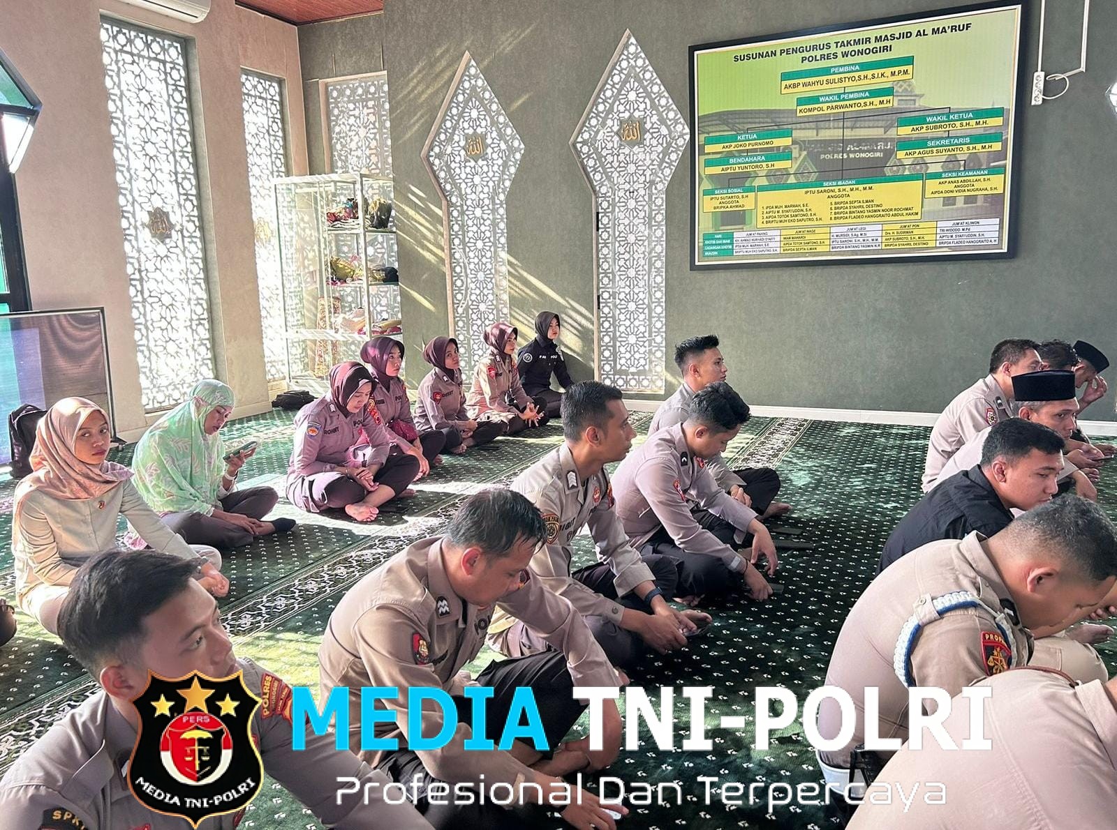 Polres Wonogiri Gelar Binrohtal Lewat Zoom Meeting, Perkuat Iman dan Mental Personel Jelang Tugas Pelayanan
