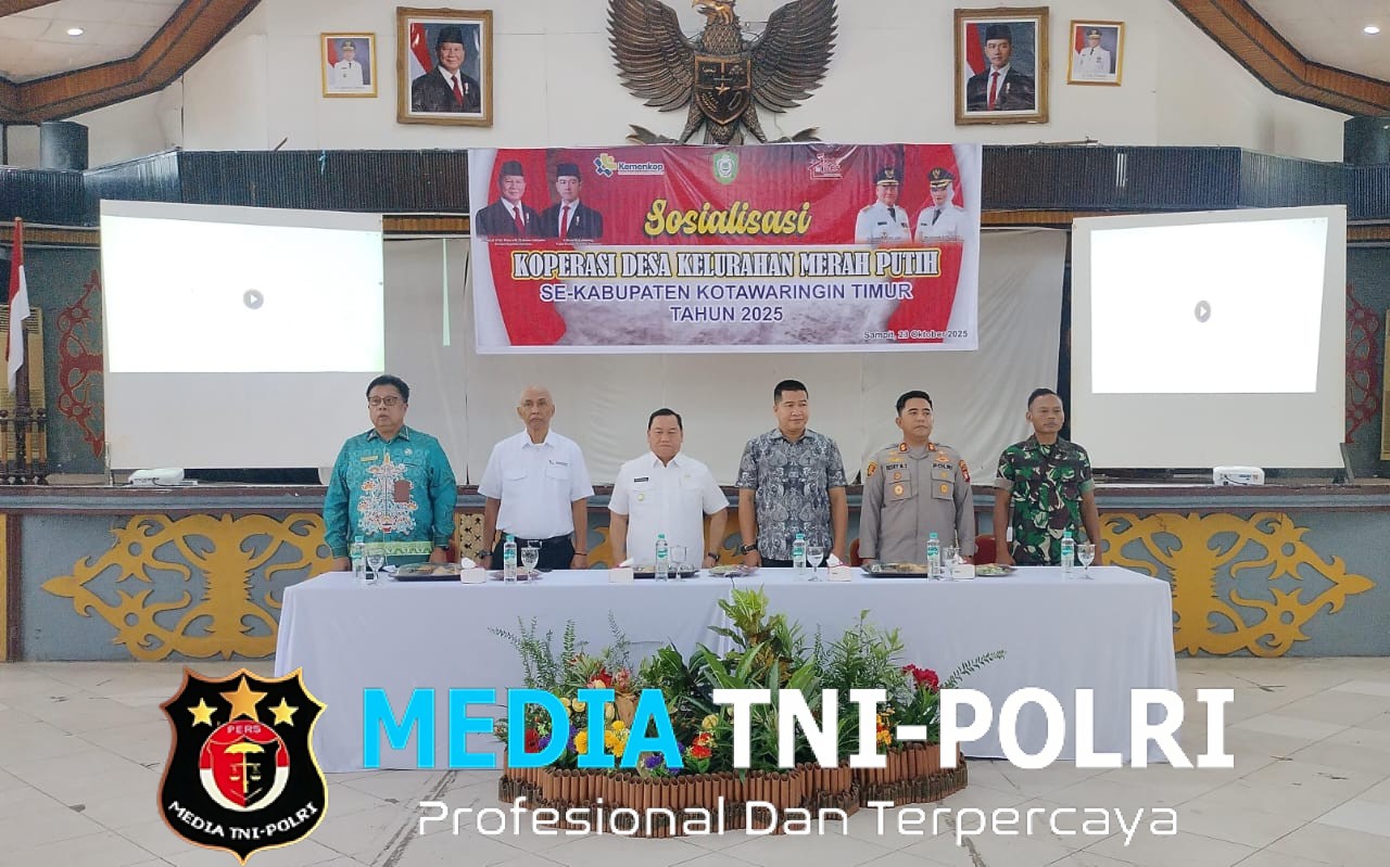 Komandan Kodim 1015/Sampit Hadiri Sosialisasi Koperasi Merah Putih