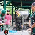 Kunjungan Tim Wasev TMMD ke TPS Divif 2 Kostrad