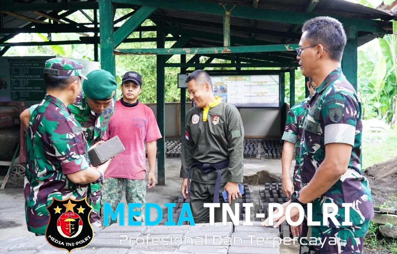 Kunjungan Tim Wasev TMMD ke TPS Divif 2 Kostrad