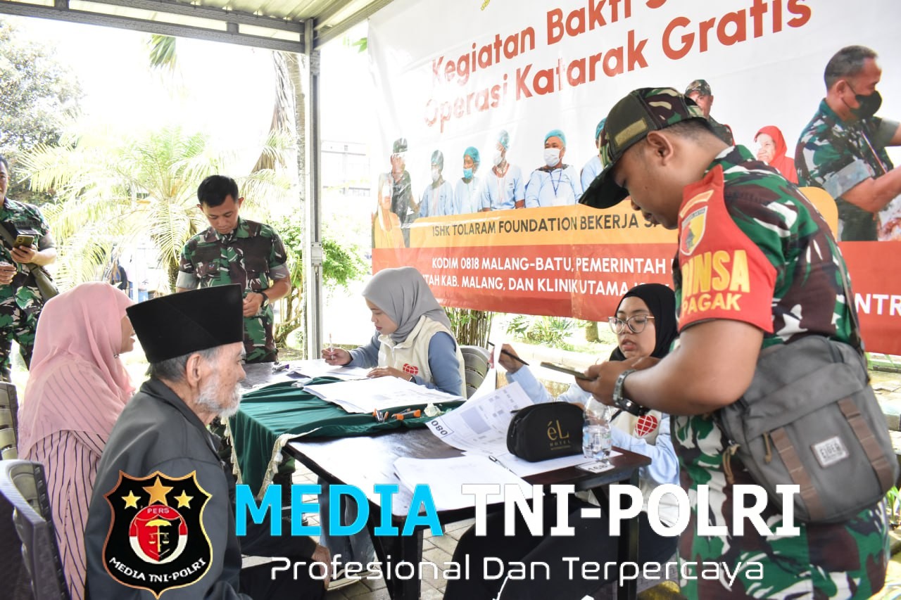 Bakti untuk Negeri di HUT TNI ke-80 Kodim 0818/Malang-Batu Saring Ratusan Calon Pasien Katarak, Beri Cahaya Harapan Baru