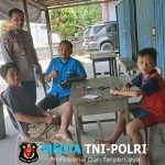 Lewat Patroli Siang, Polsek Sengah Temila Ajak Warga Bersama Jaga Keamanan Desa