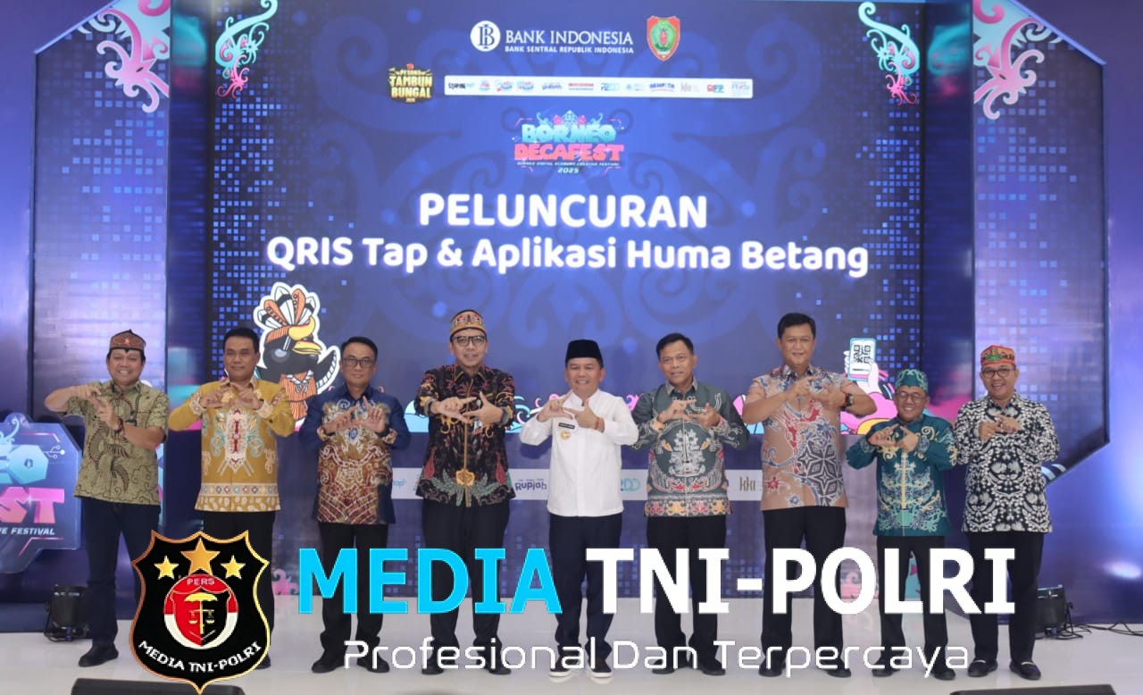 Dukung Kemajuan Digitalisasi Ekonomi dan Kreatifitas Daerah, Kapolda Kalteng Hadiri Peluncuran QRIS Tap dan Aplikasi Huma Betang Borneo