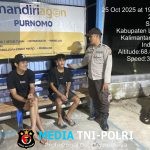 Saat Patroli Malam, Petugas Sapa Warga dan Sampaikan Pesan Kamtibmas