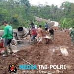 Gotong Royong Satgas TMMD Kodim Boyolali Pacu Pembangunan Talud di Desa Candi