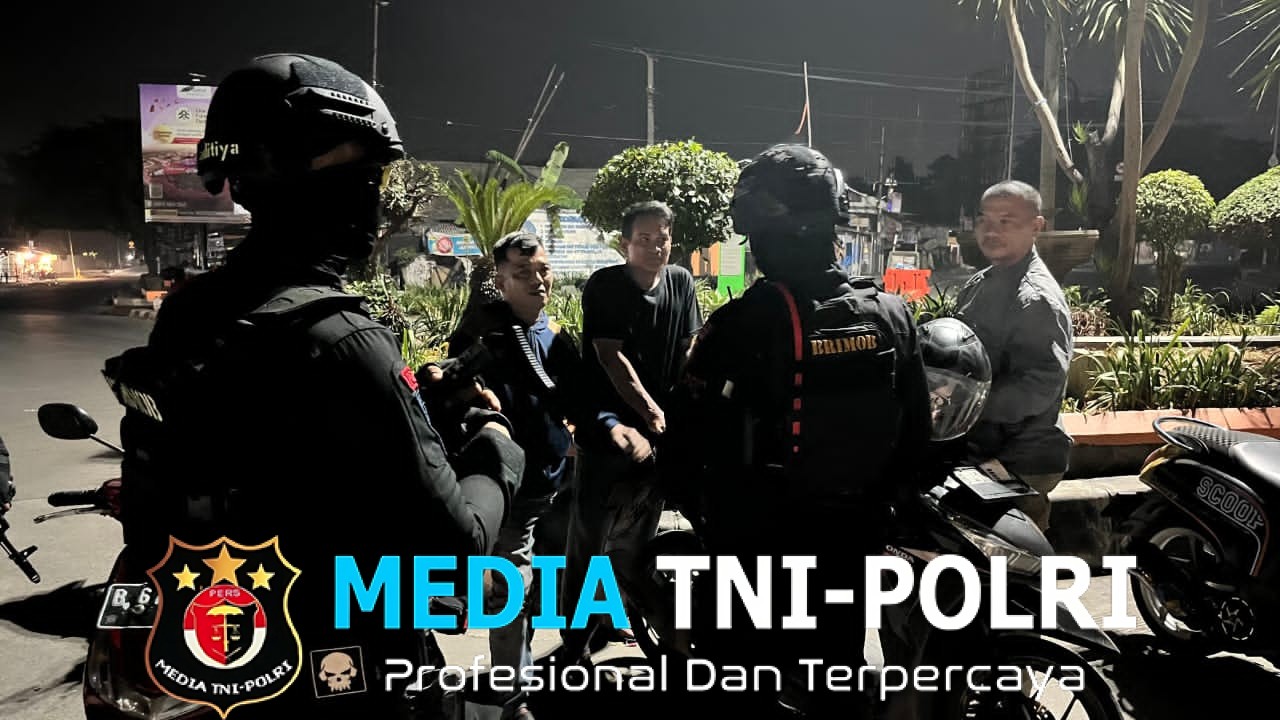 Brimob Gelar Patroli Malam Antisipasi Tawuran dan Balap Liar di Kabupaten Bekasi