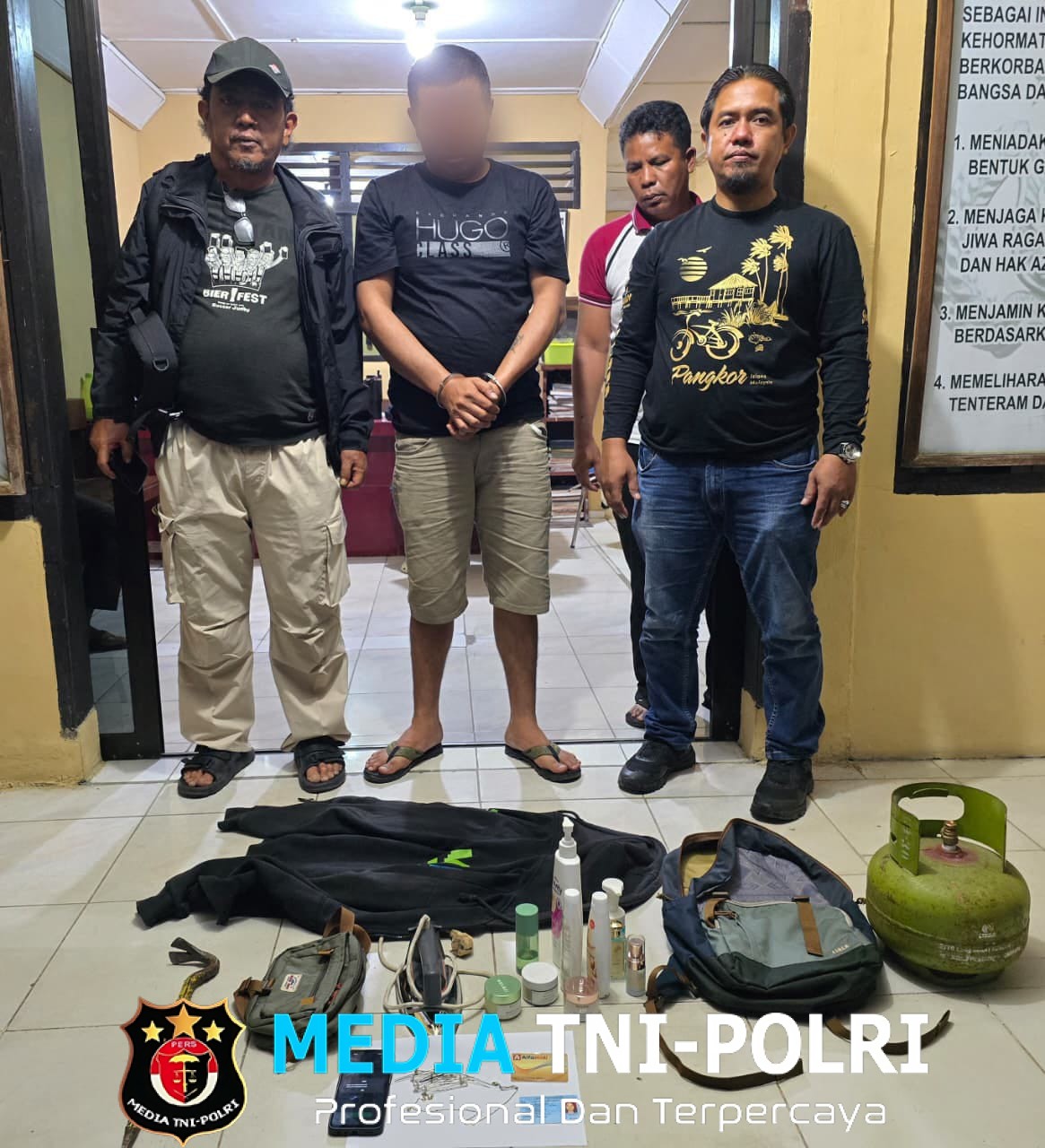 Tim Laser Sat Reskrim Polres Simalungun Bekuk Pelaku Curat, Sasar Rumah Pendeta Saat Kebaktian