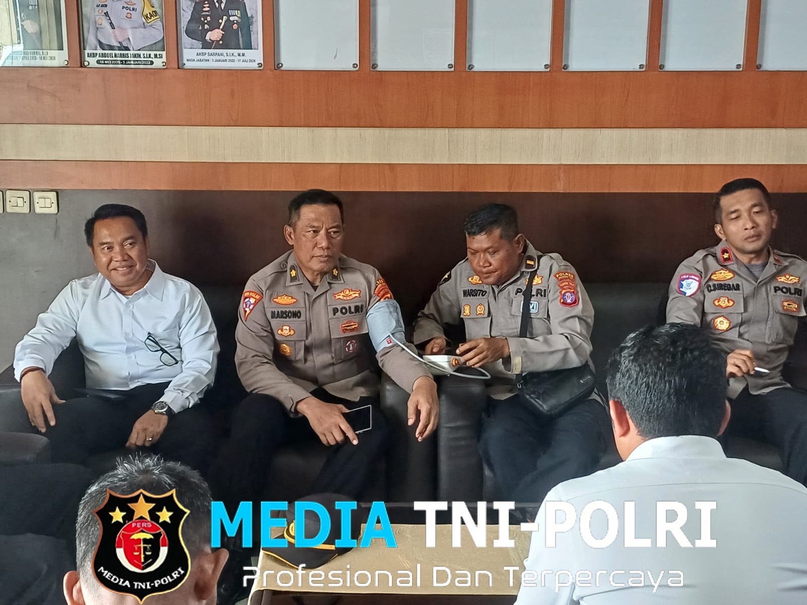 Kapolres Kotim Adakan Coffee Morning dan Pemeriksaan Kesehatan Bersama PJU