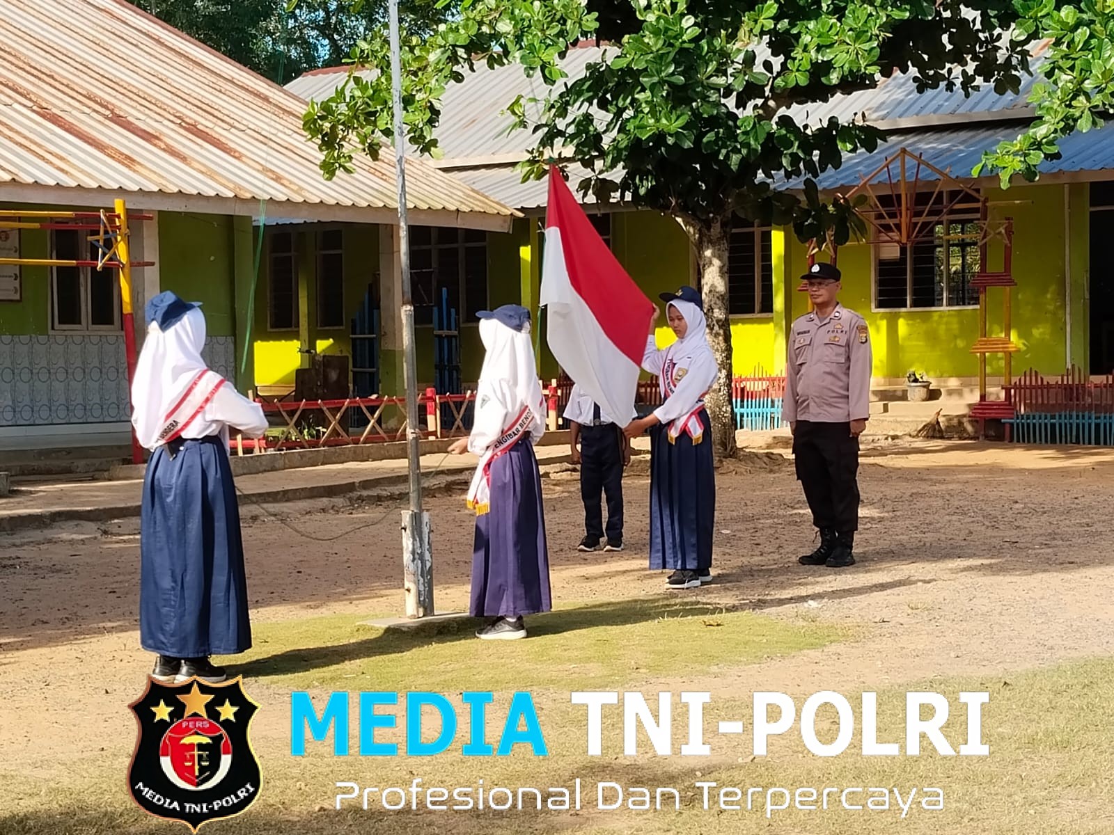 Police Goes To School, Kanit Binkamsa Polres Mesuji Sampaikan Himbauan Serta Pesan Kamtibmas