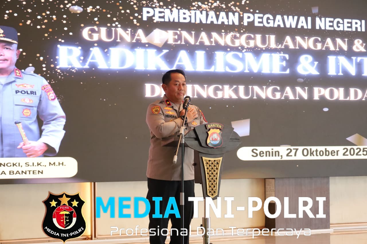 Polda Banten Gelar Pembinaan Personel Polri untuk Cegah Paham Radikalisme dan Intoleransi